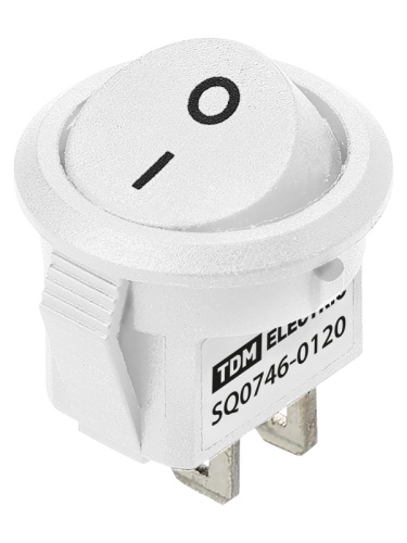 KCD11-101 250В AC/DC, 1P, 3А, (2с), ON-OFF, белый, Micro TDM | код SQ0746-0120 | TDM