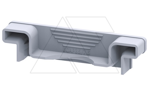 Концевой защитный колпачок ECAP35/7.5 для DIN-рейки NS 35/7,5, серый | код ECAP35/7.5 | Connectwell