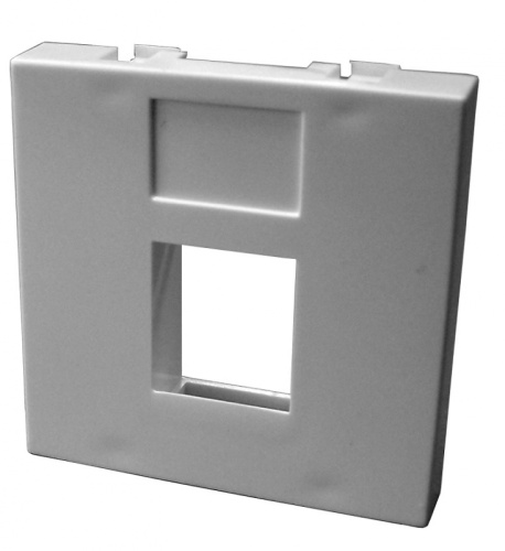 Вставка 45x45мм без шторок для Кейстоуна | код LAN-SIP-23R-WH | LANMASTER