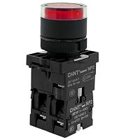 Кнопка управления NP2-EW3465 1НО+1НЗ красная AC/DC230В(LED) IP40 (R)(CHINT) | код 575328 | CHINT