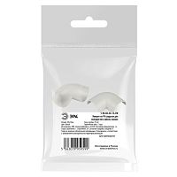 Поворот T-90-KK-30-13-FW на 90 градусов для полукруглого кабель-канала белый 30х13мм 2шт/комплект | код Б0064933 | ЭРА