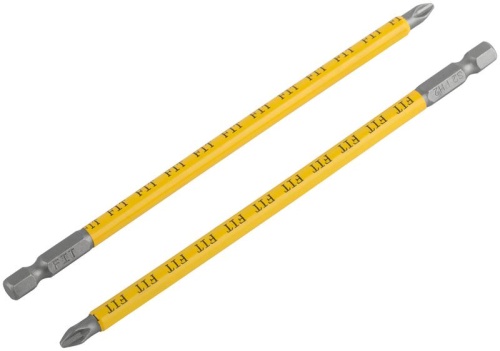 Биты кованые сталь S2 односторонние 150 мм PH2 Профи 10 шт блистер | код 57530 | FIT фото 5