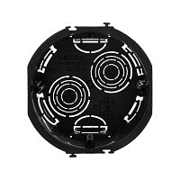 Подрозеточная коробка для сплошных стен, черная, под 2 модуля | код 59301 | DKC