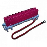 Плинт заземления LSA Profil, 10 пар, маркировка от 1 до 0 | код TWT-LSA10PG-DIS-10 | TWT