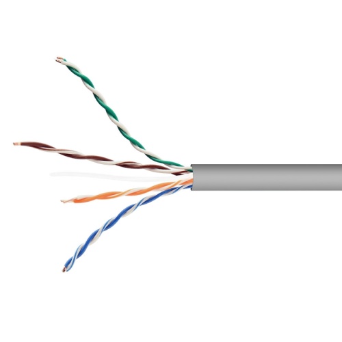 Кабель Cablexpert, UTP5e, 4 пары, 0.48 мм, медь, однож., 305 м, Fluke Test, серый | код UPC-5004E-SO | Cablexpert