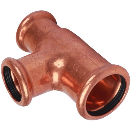 Тройник переходной пресс 28x22x22 для медных труб (16130282222) | код RG008TB9OF0RKH | Sanha Тройник переходной пресс 28x22x22 для медных труб (16130282222) | код RG008TB9OF0RKH | Sanha