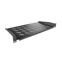 Полка переднего крепления , глубина 250мм, крепление 19 1U, черный RAL 9005 | код NTSS-FF-250-BL | NTSS