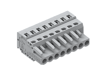 450102/100 Клемма пружин. MCS с пластиной разгрузки натяжения шаг 5.0мм, 2 конт., сер., шт | код 450102/100 | SUPU