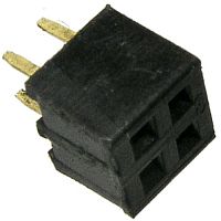 Гнездо для плат 2.00 мм RUICHI PBD2-4 (PBD2-2x2) 2.00 мм, 4 контакта | код 63428 | Ruichi