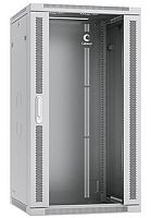 Cabeus SH-05F-22U60/60 Шкаф телекоммуникационный настенный 19 22U 600x600x1082mm (ШхГхВ) дверь стекло, цвет серый (RAL 7035) | код 7163c | Cabeus