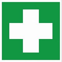 Знак медицинского и санитарного назначения EC 01 Аптечка первой медицинской помощи 150х150 мм, пластик ГОСТ Р 12.4.026-2001 EKF | код pn-ec-01 | EKF