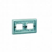 Рамка 2 поста 44 AQUA, серый | код. 4400620-035 | Simon