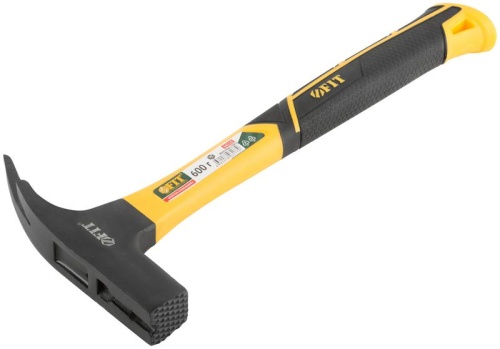 Молоток кровельщика, фиберглассовая усиленная ручка, Профи 600 гр. | код 44518 | FIT фото 2