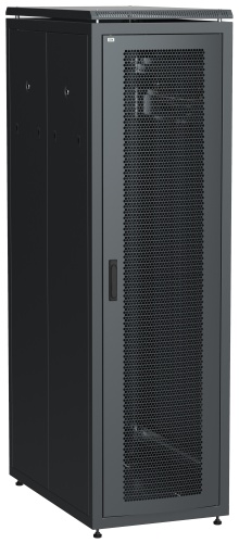 ITK Шкаф сетевой напольный 19" LINEA N 47U 600х1000мм перфорированные двери черный | код LN05-47U61-PP | IEK
