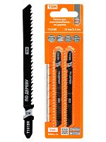 Пилки для электролобзика по дереву, HCS, 75х2,5 мм, чистый рез, T101BR, 2 шт, Рубин, TDM | код SQ1089-0203 | TDM