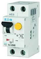 Дифференциальный автоматический выключатель 25/0,03А, кривая отключения С, 1+N полюсов, откл. способность 6 кА, PFL6-25/1N/C/003 | код 286469 | EATON