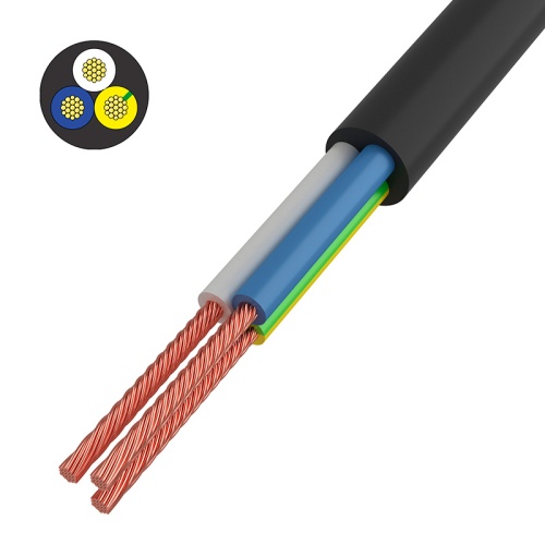 Провод соединительный ПВС 3x0,75 мм кв, черный, длина 50 метров, ГОСТ 7399-97 REXANT | код 01-8043-50 | REXANT Провод соединительный ПВС 3x0,75 мм кв, черный, длина 50 метров, ГОСТ 7399-97 REXANT | код 01-8043-50 | REXANT