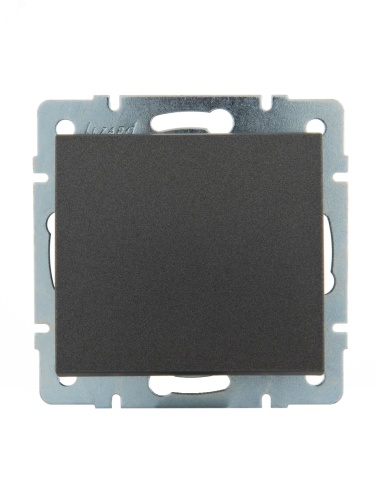 Выключатель RAIN черный графит матовый механизм | код 703-4188-100 | Lezard