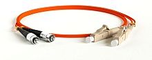 Hyperline FC-D2-50-FC/PR-SC/PR-H-120M-LSZH-OR Патч-корд волоконно-оптический (шнур) MM 50/125, FC-SC, 2.0 мм, duplex, LSZH, 120 м | код 397484 | Hyperline