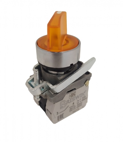 Переключатель Briswik КПЕ 3110 -РЛС 220В желтый IP40 УХЛ3 10А 1но+0нз | код aD-SB-0Ai-7411 | Briswik Переключатель Briswik КПЕ 3110 -РЛС 220В желтый IP40 УХЛ3 10А 1но+0нз | код aD-SB-0Ai-7411 | Briswik