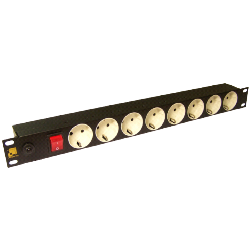 Блок розеток 8 шт. с заземлением, 19, шнур питания 1.8 м | код LAN-EP19-8P/S-1.8M | LANMASTER