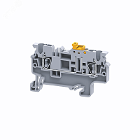 Клемма с ножевым размыкателем пружинная OptiClip CXK-2,5-MT-N-I-серый | код 289767 | КЭАЗ