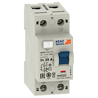 Выключатель дифференциального тока (УЗО) 2П 40А 10мА AС OptiDin DМ63-2140-AС-УХЛ4 | код 254175 | КЭАЗ