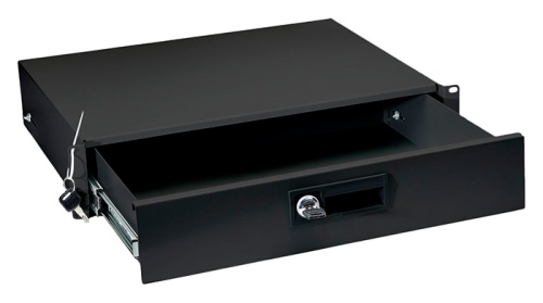 Cabeus DRW-2U-BK Ящик для документов 2U, глубиной 360 мм, цвет черный (RAL 9004) | код 8637c | Cabeus