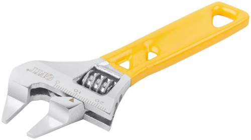 Ключ разводной "Ультра" CrV укороченный обточен. узкие губки шкала экстра увелич. захват 120мм (24мм) FIT 70216 фото 2