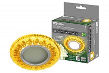 Светильник встраиваемый СВ 03-07 MR16 50Вт G5.3 LED подсветка 3 Вт золото/хром TDM | код SQ0359-0135 | TDM