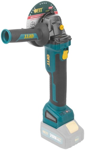 Шлифмашина угловая аккумуляторная 20 В, 3500/8500 об/мин, КлК 125 мм, 1,7 кг, 2 частоты вращения, бесщеточный, коробка | код 79914 | FIT фото 10