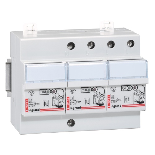 УЗИП с защитой от сверхтоков 12kA 3+1 | код 003953 | Legrand УЗИП с защитой от сверхтоков 12kA 3+1 | код 003953 | Legrand