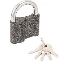 Замок навесной с цилиндровым механизмом секрета, АЛЛЮР ВС1Ч-470 серый | код 1421 | ПТК