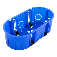 Коробка установочная двухместная ГСК 80-0620 безгалогенная (HF) 140х68х46 (94шт/кор) Промрукав | код 80-0620 | ПРОМРУКАВ