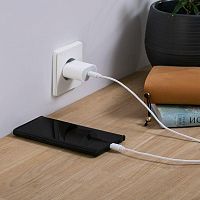 Устройство зарядное сетевое USB-C 20Вт в комплекте с кабелем USB-C - USB-C Rexant 16-0233-4