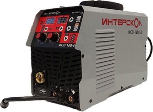 Сварочный аппарат Интерскол ИСП-160/6,0 инвертор ММА/TIG MIG/MAG 7кВт | код 2008391 | ИНТЕРСКОЛ