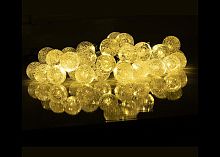 Светильник светодиодный SLR-G05-30Y садовый; гирлянда шарики желт. | код 5033368 | ФАZА