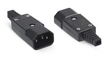 Cabeus IEC-320-C14 Вилка С14 разборная, 10А, 250 V, черная | код 9647c| Cabeus