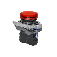 Лампа сигнальная красная, 220V AС/DC, IP65, металл MTB4-BV743 | код 137216 | MEYERTEC