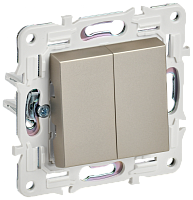 SKANDY Выключ. 2-кл. перекр. 10А SK-V06Sh шамп. IEK | код SK-V23-0-10-K37 | IEK