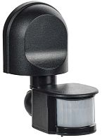 датчик движения ДД 008 черный, макс. нагрузка 1100Вт, угол обзора 180град., дальность 12м, IP44 | код. LDD10-008-1100-002 | IEK