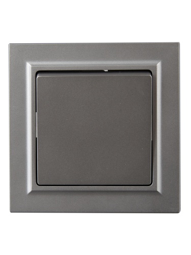 BRITE Выключ. 1-кл. 10А в сб. ВСР10-1-0-БрС сталь IEK | код BR-V10-0-10-K46-F | IEK фото 4