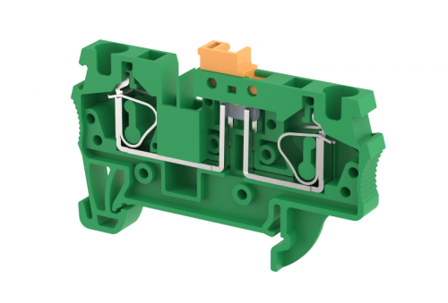 Клемма проходная пружинная 4 мм2 с размыкателем, на 2 подключения, зеленая SQK4-GREEN | код 2103120003 | Elmex Клемма проходная пружинная 4 мм2 с размыкателем, на 2 подключения, зеленая SQK4-GREEN | код 2103120003 | Elmex