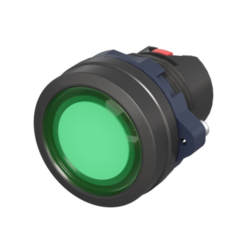 Головка кнопки плоская прозрачная без фиксации, зеленая | код M22P-FMLGP | DKC Головка кнопки плоская прозрачная без фиксации, зеленая | код M22P-FMLGP | DKC