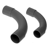 Соединитель угловой черный d25 мм (5шт/200шт уп/кор) Промрукав | код PR13.0171 | ПРОМРУКАВ