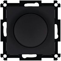 Универсальный диммер 3-500 Вт, Led 3-250Вт, HV - 500Вт, с накладкой, черный матовый (soft touch) | код G4012PB-500RV | Jasmart