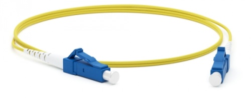 Патч-корд волоконно-оптический (шнур) SM 9/125 (OS2) LC/UPC-LC/UPC 2 мм simplex LSZH 2 м, Hyperline FC-S2-9-LC/UR-LC/UR-H-2M-LSZH-YL | код 240051 | Hyperline