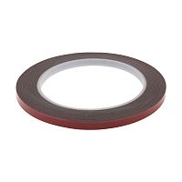 Скотч двустор. 6ммх5м красн. на серой основе | Код. 09-6006 | Rexant