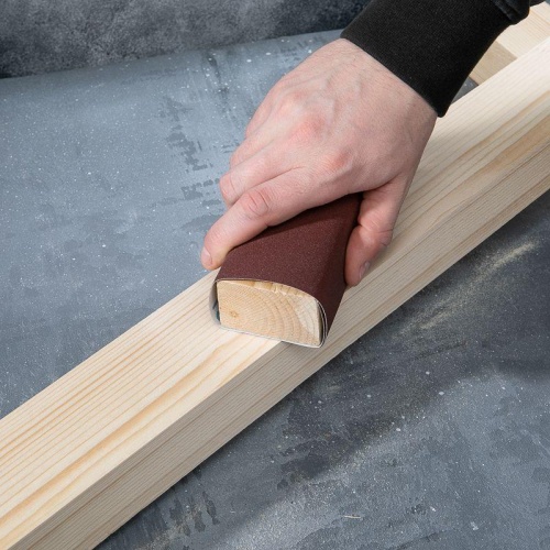 Шкурка шлифовальная 230х280мм Р240 водостойкая в листах на тканевой основе (уп.10шт) Kranz KR-91-1308 фото 2