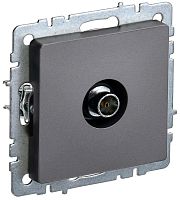 BRITE Розетка TV оконечная РТВ11-0-БрС сталь | код BR-A10-O-K46 | IEK